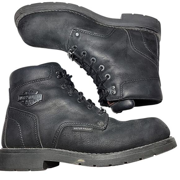 HARLEY DAVIDSON Boots Black Leather 5.5\